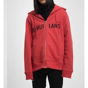 Helmut Lang unisex zip up hoodie